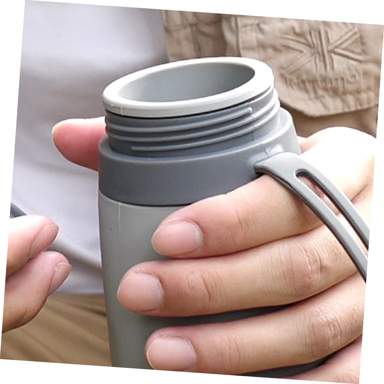 Toddmomy Faltbecher Wasserflaschen Wandern Krüge Faltbare Wasserflasche für unterwegs Faltbare Reiseflaschen Faltbare Flaschen Kieselgel Grey Wiederverwendbar