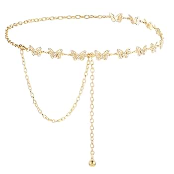BUTTERFLY CHAIN BELT 340T チェーンベルト 蝶 y2k BUTTERFLY CHAIN BELT 340T チェーンベルト 蝶 y2k - メルカリ