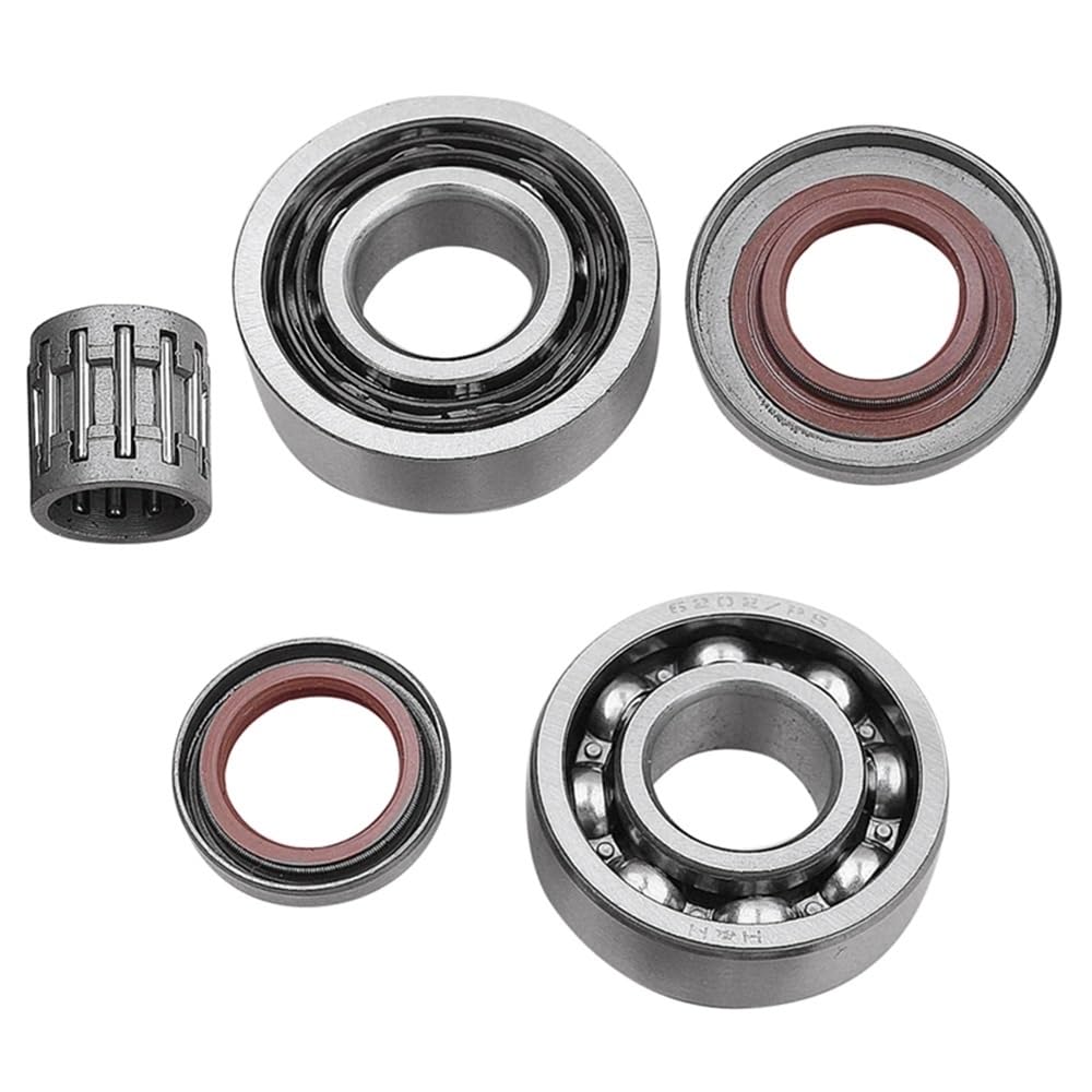 Kit de retenes de Aceite for cojinetes de cigüeñal Compatible con motosierras MS341 y MS361 (repuestos 1135 030 0400)(Combo Kit)