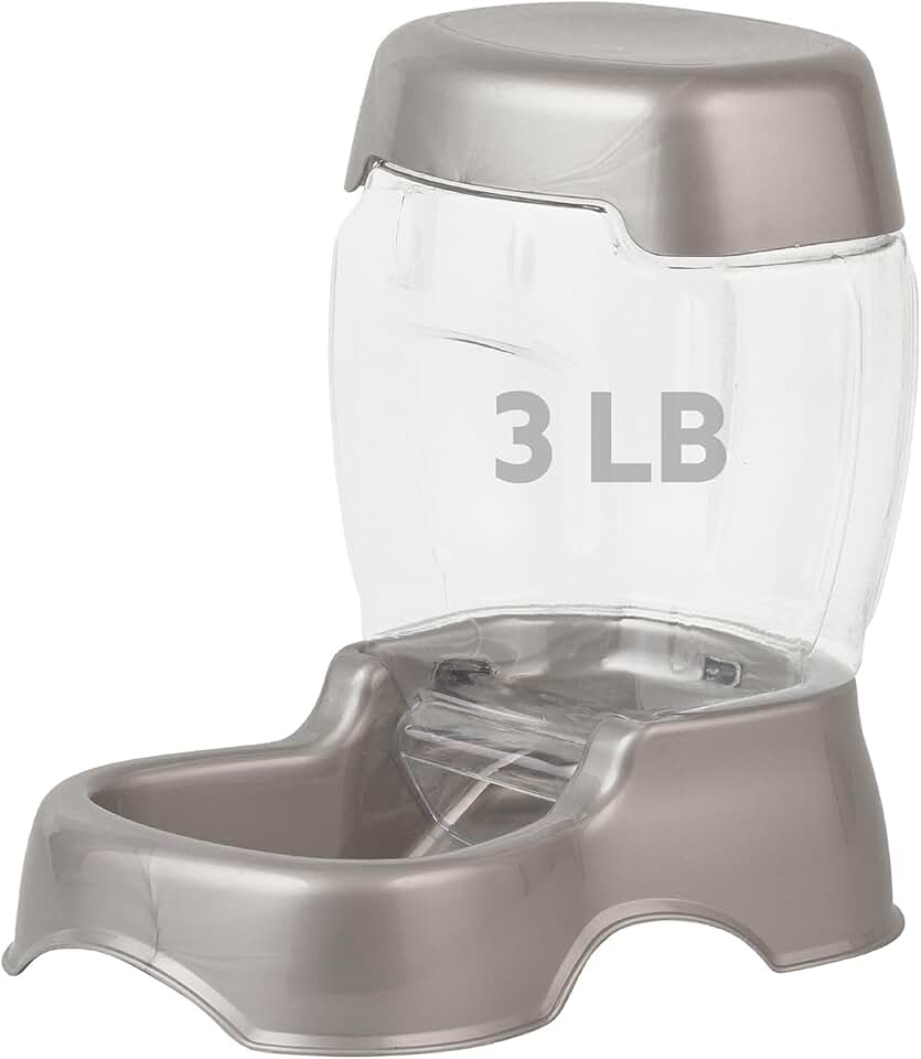 Petmate Pet Cafe Feeder Dog and Cat Feeder Pearlescent Colors 3 Sizes, Made in USA