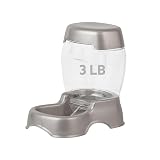 Petmate Pet Cafe Feeder for Dogs and Cats, Pearlescent | Available in 3 Sizes, Made in USA 3 lb Pearl Silver
