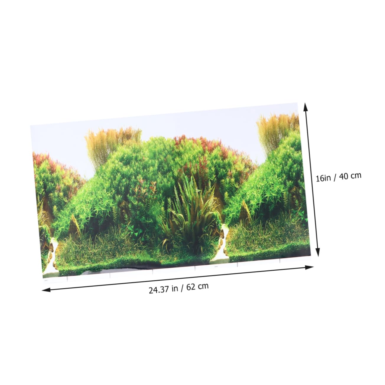 Toddmomy Fish Tank Backdrop Sticker Double Sided Aquarium Background Decor Durable Material Vibrant Colors for Creating Lifelike Displays Aquariums