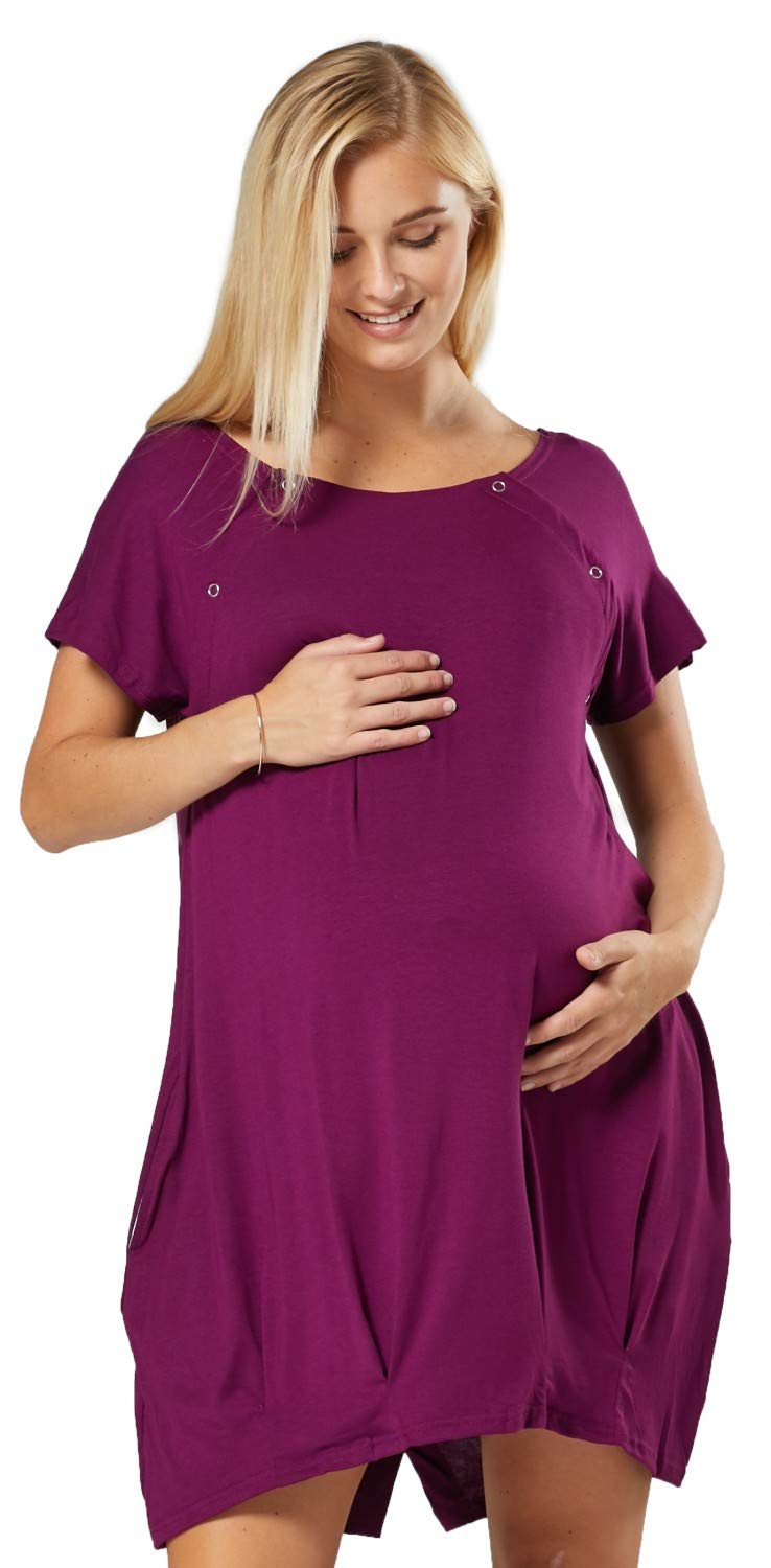 Happy Womens Labor Delivery Hospital Gown Breastfeeding  097p