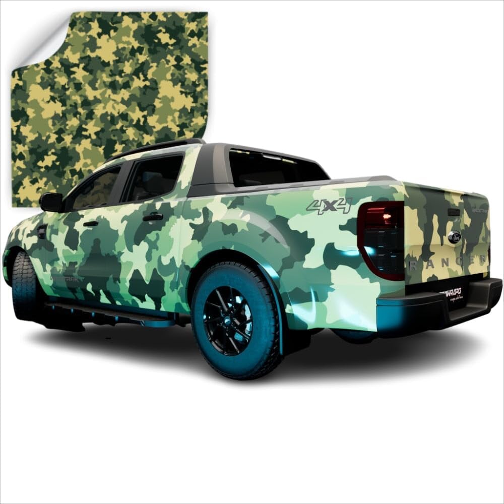 3M Printed Camo Patterns | CW Vinyl Film Car Wrap Series | CW9554M-G-54-3M (Mini Style - Gloss Finish) | (53in x 60ft (265 Sq/ft)) w/Free Instawraps Pro-Wrapping Glove