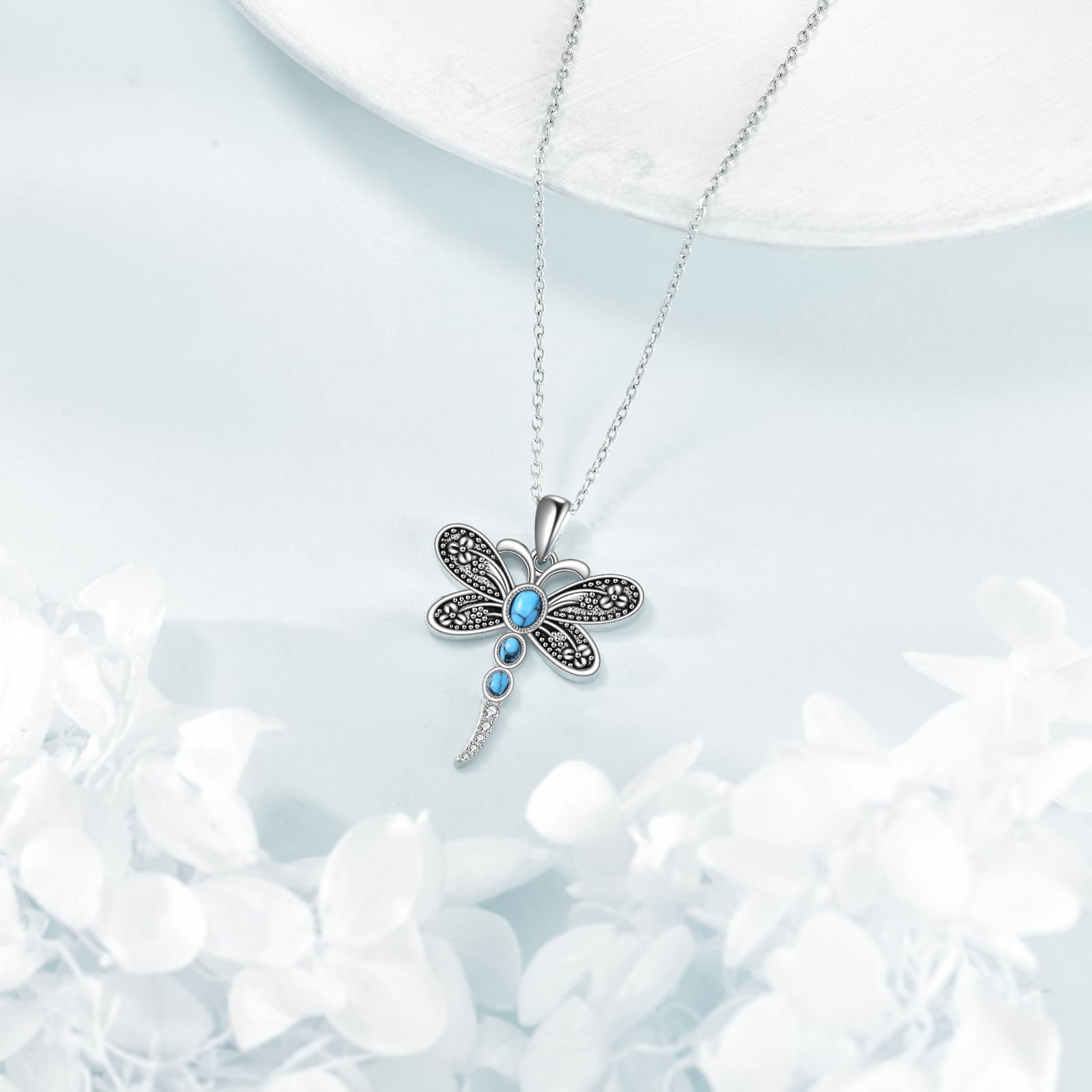 POPLYKE Spinne/Schmetterling/Fuchs/Killerwal/Pande/Hai/Katze/Eule/Meerjungfrau Kette 925 Sterling Silber Tier Halskette Anhänger Schmuck Geschenke für Frauen