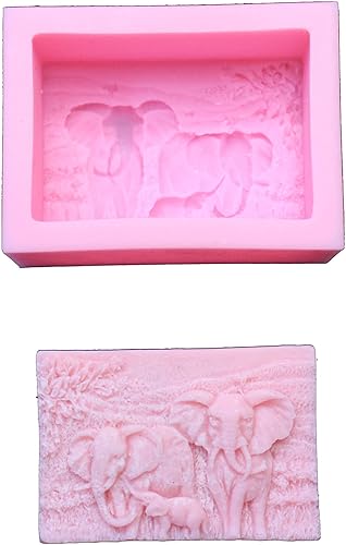 Miniatura 4 de LVDGE Paquete de 2 moldes de jabón de silicona para el cuidado de la piel natural jabón de arte y productos de aromaterapia