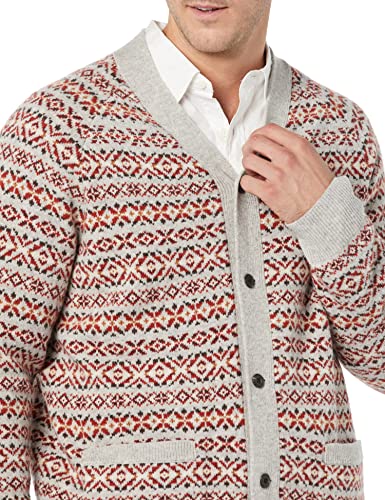 Image of Amazon Essentials Men's Lambs Wool V-Neck Cardigan Sweater with Pockets (Previously Goodthreads)