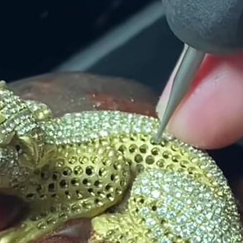 Miniatura 5 de Luo ke Juego de 6 rebabas de bola, brocas de tallado de joyería de vástago de 332 pulgadas (0.059 pulgadas)