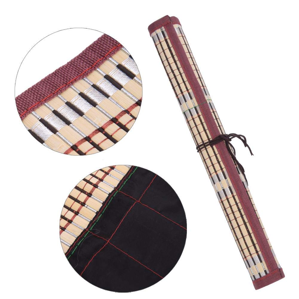 Breathable and Light Weight, Bamboo Calligraphy Paintbrush Holder, Art Brush Roll-Up Bag, Art Supplies