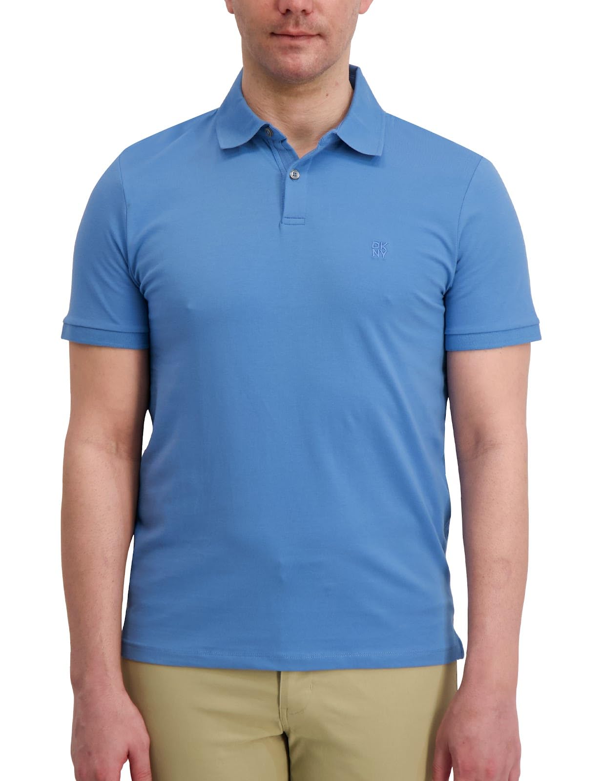 DKNY Soft Cotton Polo Shirts for Men - Modern Fit, Quick Dry, Casual Mens Polo Shirts Short Sleeve