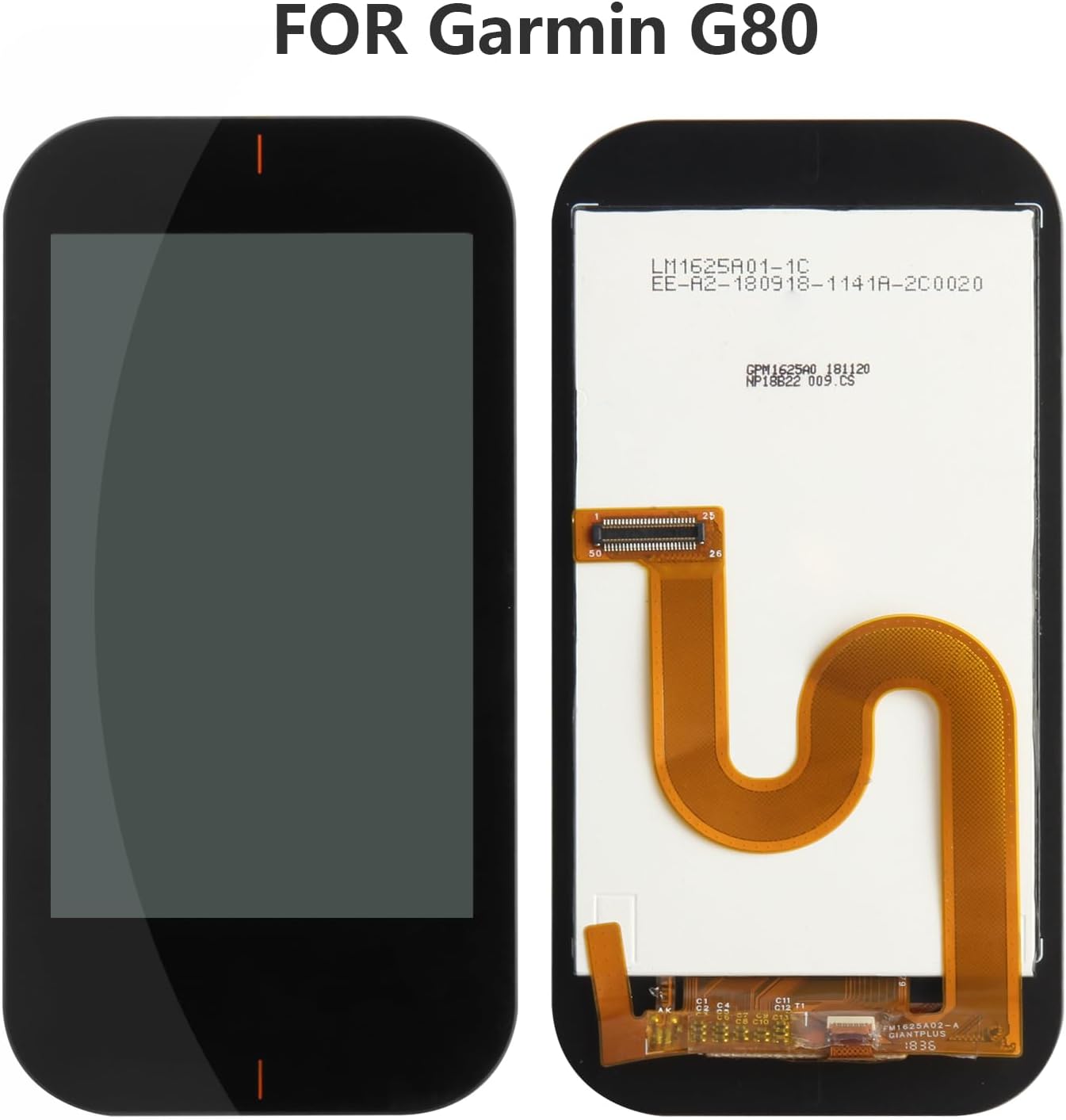 for Garmin G80 LCD Screen Replacement for Garmin Approach G80 Golf Handheld LCD Display Touch Screen Digitizer Assembly Matrix Glass Panel Full Repair Parts Kit with Free Tools
