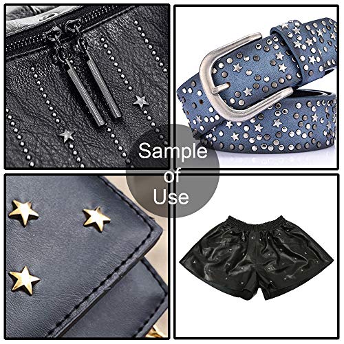 100 Sets 12Mm Gun Metal Star Rivets For Leather Star Rivet Studs Garment Rivets Leather Rivets Studs And Spikes For Leather Craft Clothing Bags Belts Dog Collar Shoes Diy Accessories 15/32 Inch #TOP5