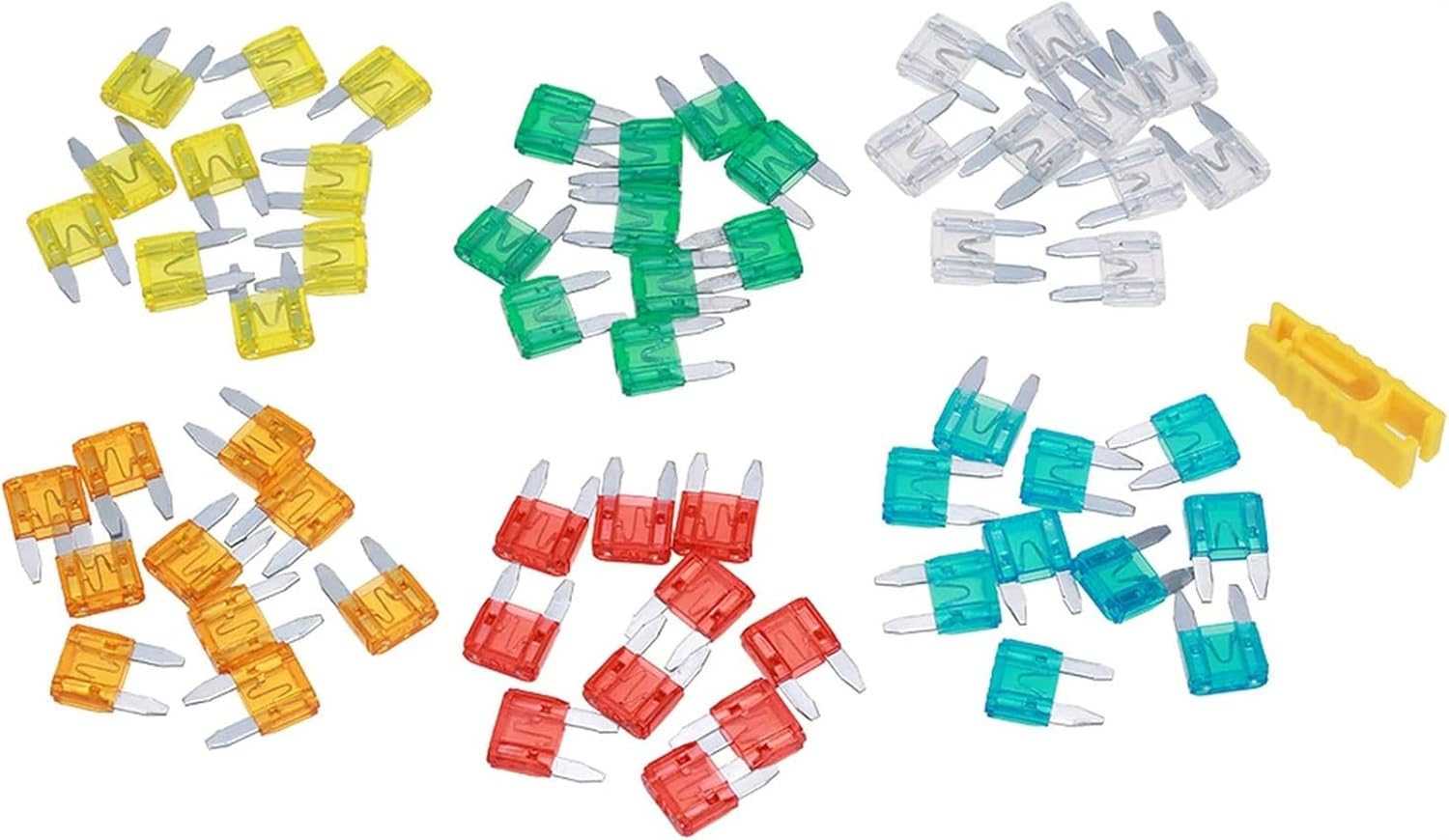 WEMAR 60pcs Mini Blade Fuses Auto Car Truck Assortment Fuse
