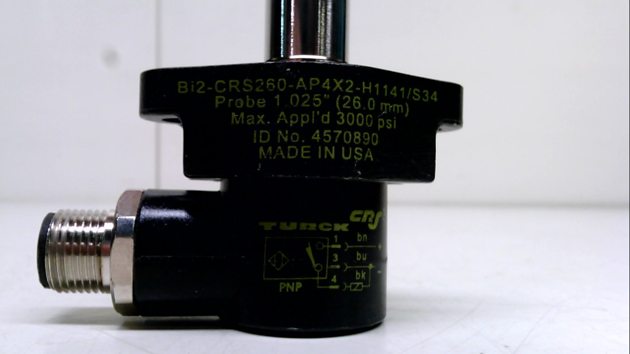 TURCK BI2-CRS260-AP4X2-H1141/S34 2 LEDS, WELD FIELD IMMUNE, 2MM RANGE, 26MM PROBE LENGTH, EUROFAST M12 MALE, EMBEDDABLE, INDUCTIVE, STRAIGHT, 10-65 VDC, NORMALLY OPEN, STANDARD, ROTATABLE, CYLINDER PO