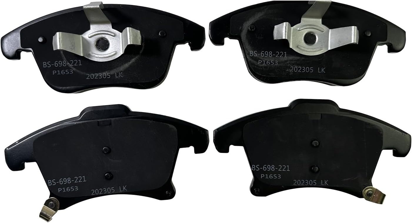 Front and Rear Ceramic Brake Pads for 2013-2020 Ford Fusion for 2013-2020 Lincoln MKZ, Disc Brake Pad Replacement Kit P-1653 P-1665