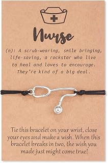 Nurse Gifts for Women Stethoscope Bracelet for Nurse Practitioner Nursing Student RN Graduation Gifts for Nurses Bracelets Nurse Birthday Appreciation Gift