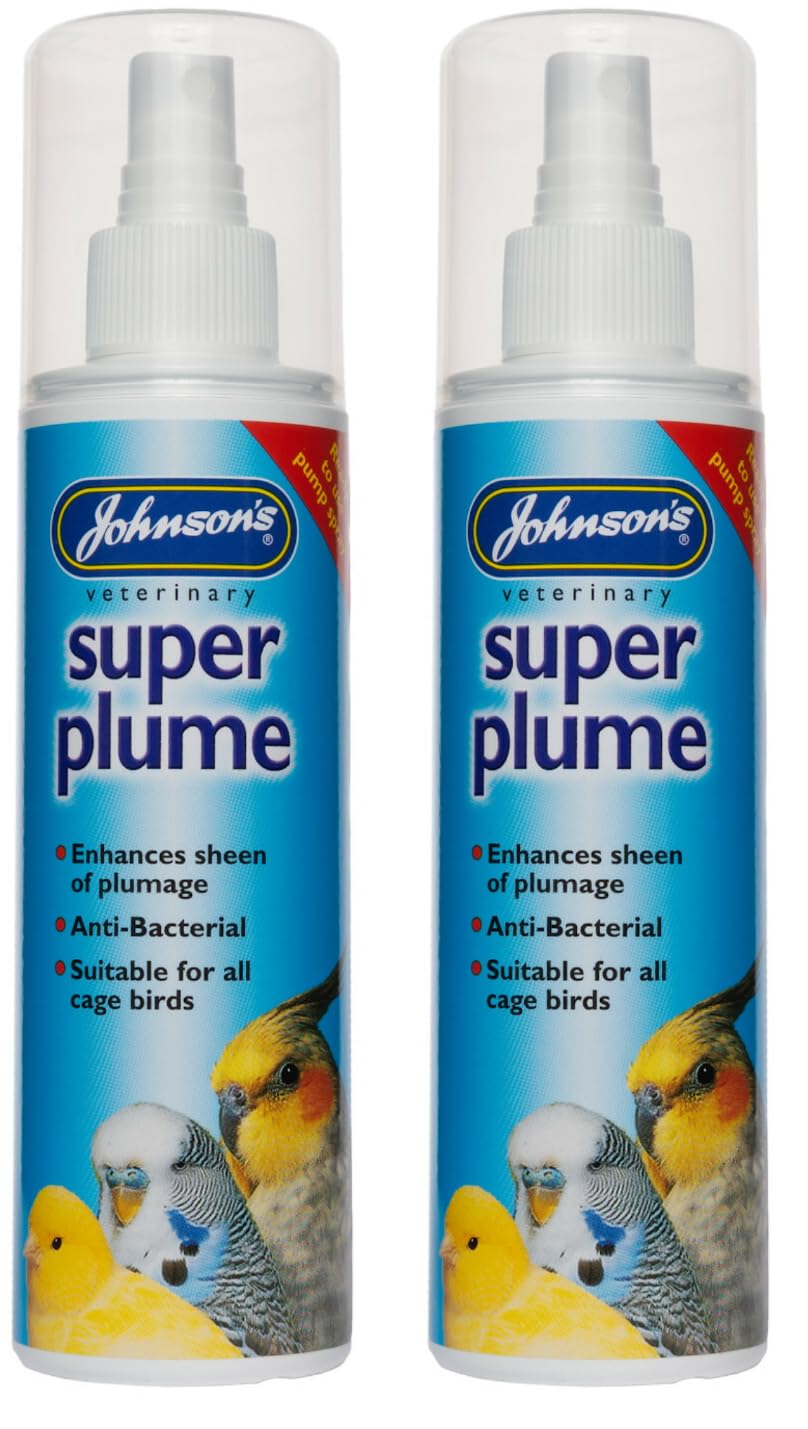 LEEWAY WOODWORK JOHNSONS SUPER PLUME SPRAY - 150ML PUMP - CAGED BIRDS - ANTIBACTERIAL - GLOSSY (2 SPRAYS)