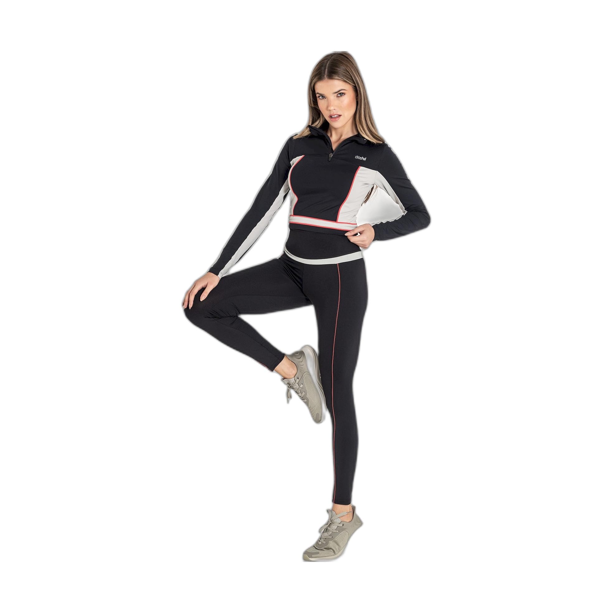 DITCHIL Mallas Deporte Mujer Leggins Push Up Running Fitness Yoga Gimnasio