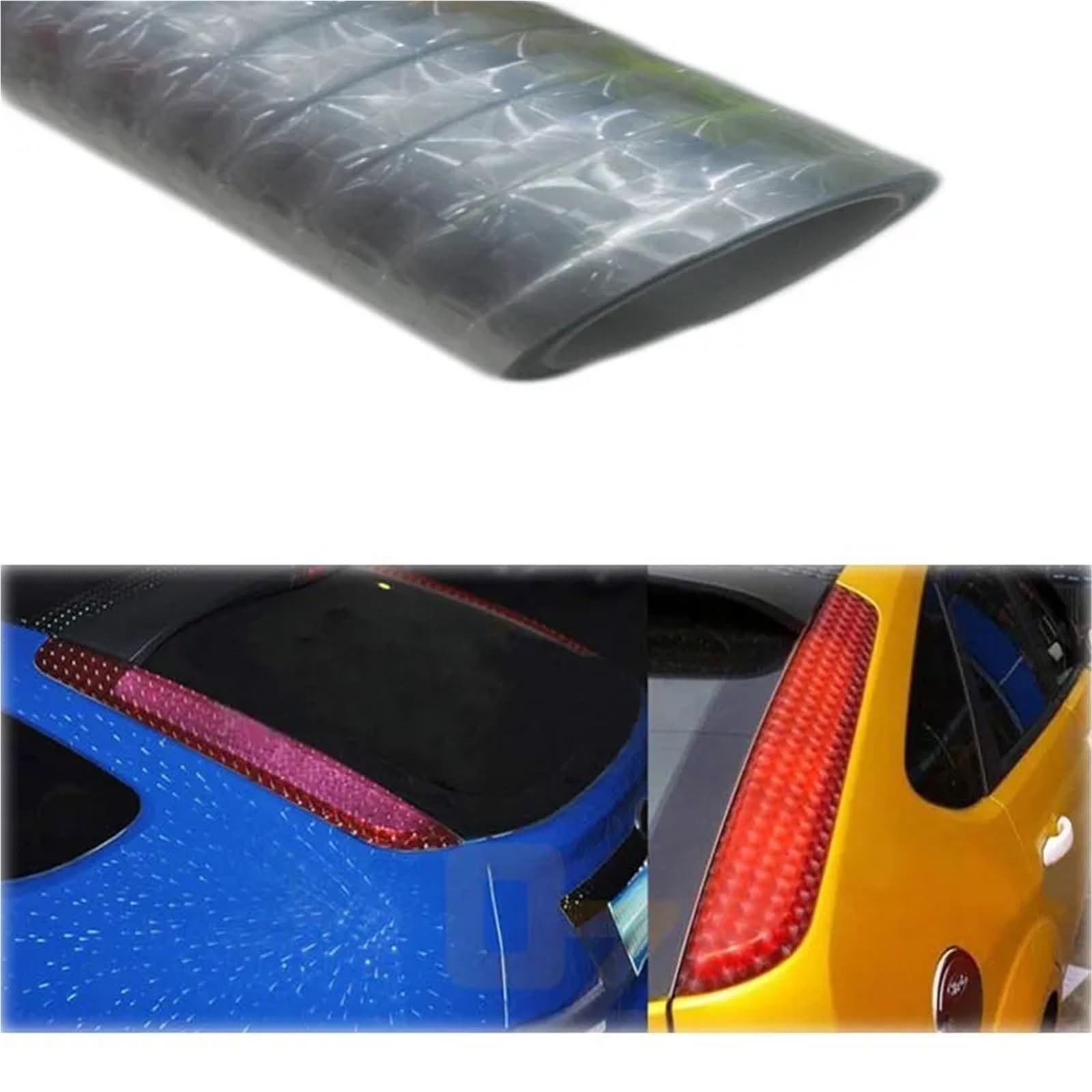 Marca De Seguridad Adhesiva Cinta Reflectante for Coche 3 Piezas Para Coches