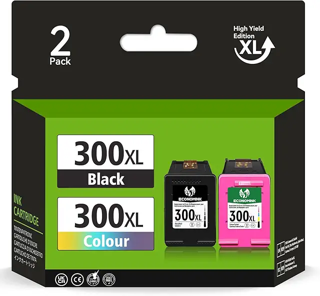 Cartuccia 300 HP Rigenerata EconomInk - 2 Pack Nero e Colore per Stampanti HP