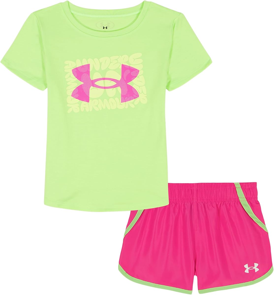 Girl's 2-piece Short Sleeve Tee and Shorts Set, Lightweight and Comfortable