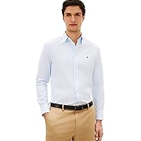 Tommy Hilfiger Flex Dobby SF Camicia Uomo Mw0Mw29970, Blu