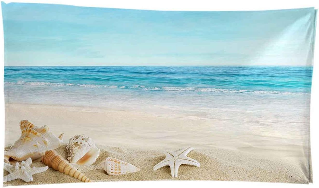 Mikrofaser Strandtuch 3D Drucken Kristallstrandmuschel Extra Großes Mikrofaser Strandtuch Für Erwachsene, Sandfreies Schnelltrocknend Leichtes Handtuch Für Strand Schwimmen 150 X 200 cm -5A1K+S4V
