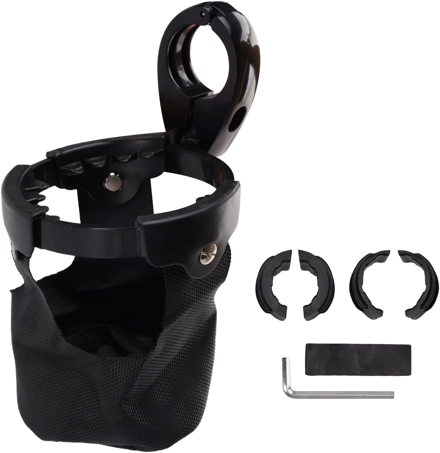MAD HORNETS Cup Bracket Holder Bottle Cargo Carrier Black Universal for Utv Polaris Ranger