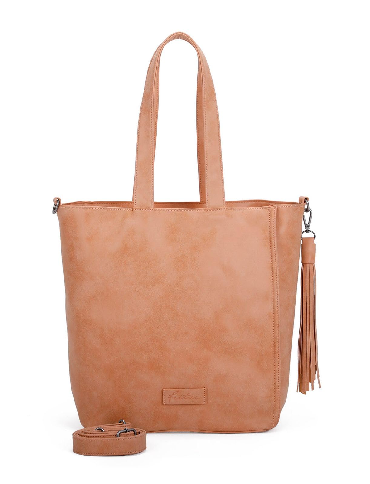 Fritzi aus Preußen shoulder bag shopper bag Vintage Fritzi34 Shopper Peach Party orange