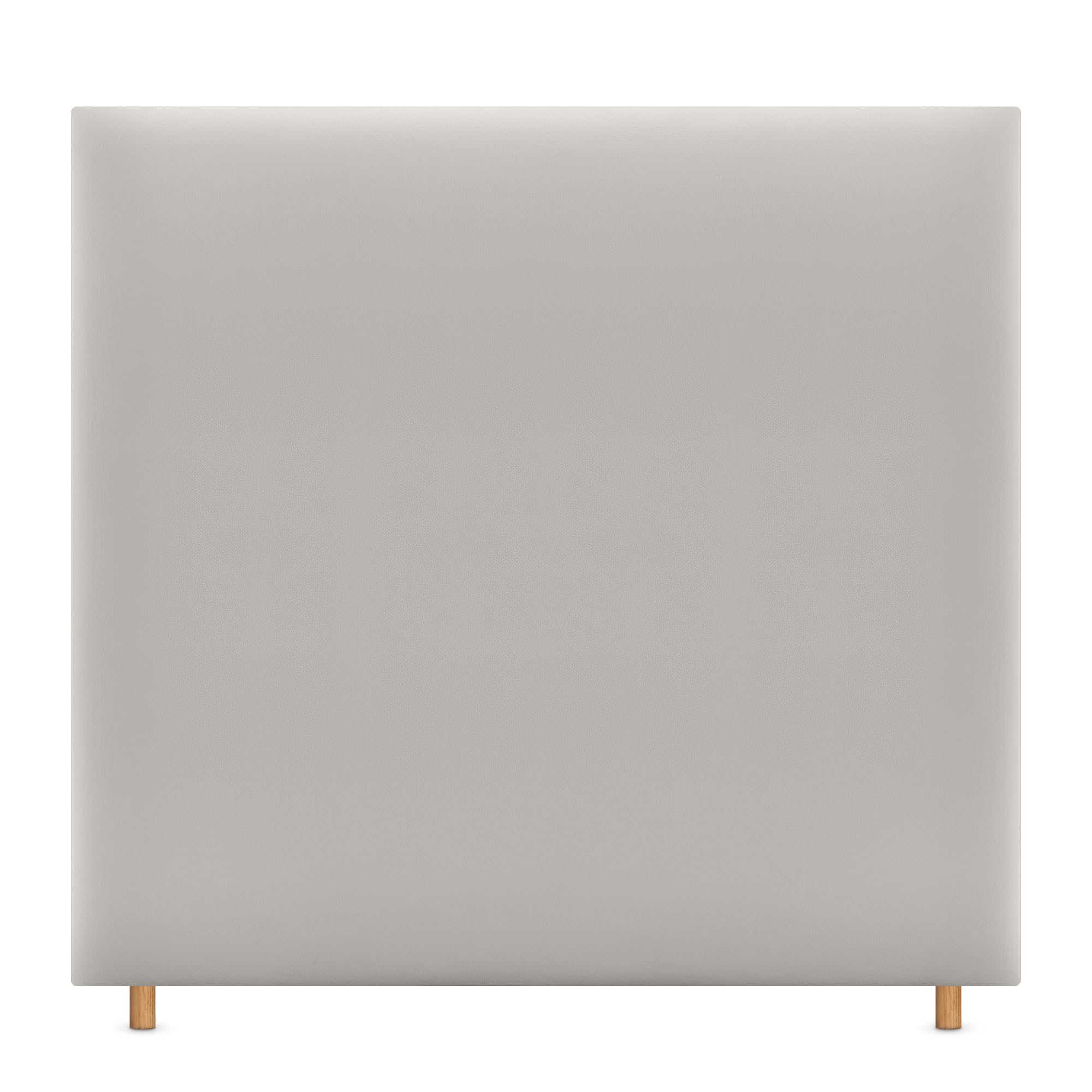 DHOME Testiera in Similpelle o Tessuto Aqualine Liscia Fino a Terra Testiere Testata Imbottita Letto (145x120cm (135/140), Similpelle Bianco Avorio)