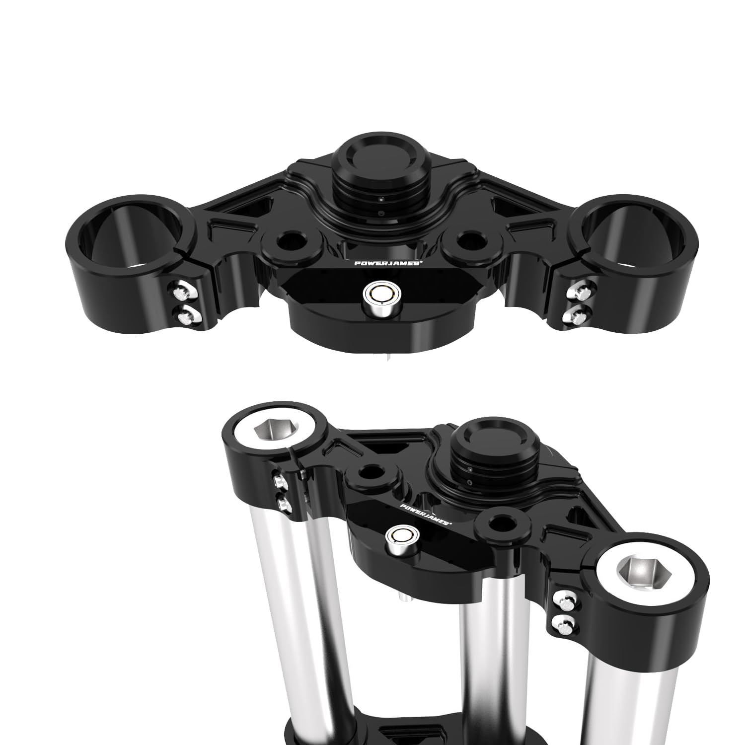 tree ブラック Amazon.com: POWER JAMES Black Aluminum Top Triple Tree with