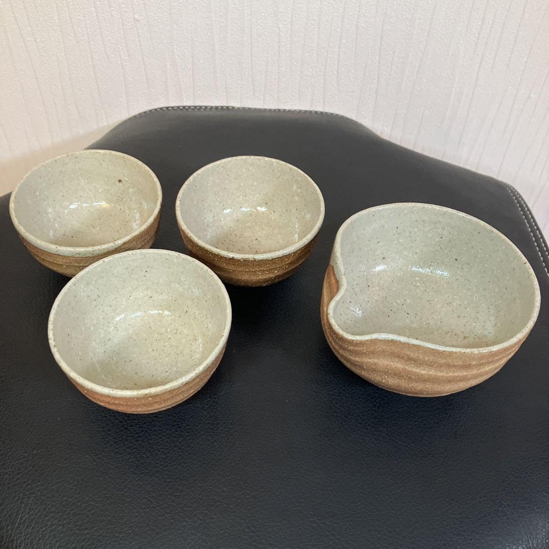 Oikuchi Tokuri Japanese Tableware Teaware Sake Set of 4