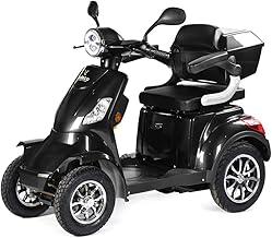 VELECO Faster – Road-Ready 4-Wheel E-Mobility Solution, Powerful, Secure & Storage-Friendly (Black)