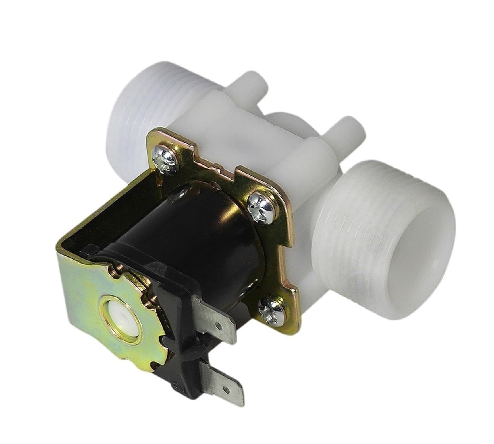 Electric Solenoid Valve 0.02 to 0.8MPa Magnetic AC 110V 220V DC 12V 24V N/C Water Inlet Flow Switch 3/4" - 1 Piece(12V)