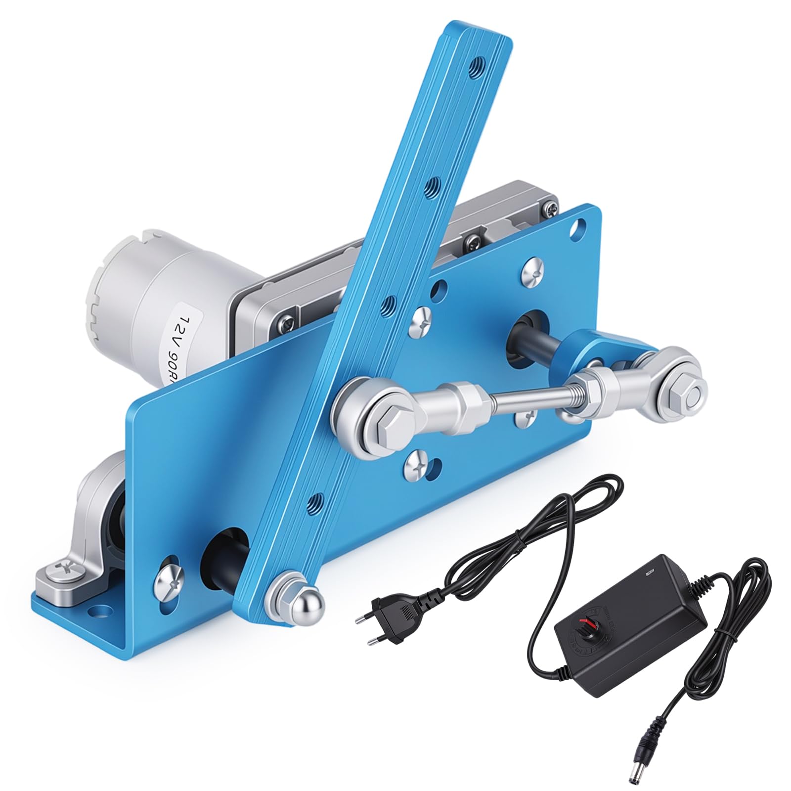 BAOSHISHAN Motore oscillante alternativo CC 12V | azionamento lineare a 90 cicli al minuto, angolo regolabile da 20° a 120°
