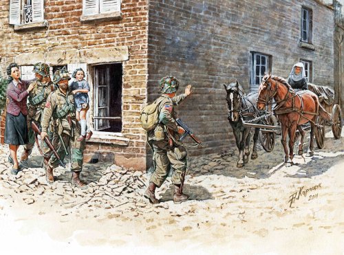 Master Box Models 1/35 France 1944 - Set 5 Figuras miniatura 1