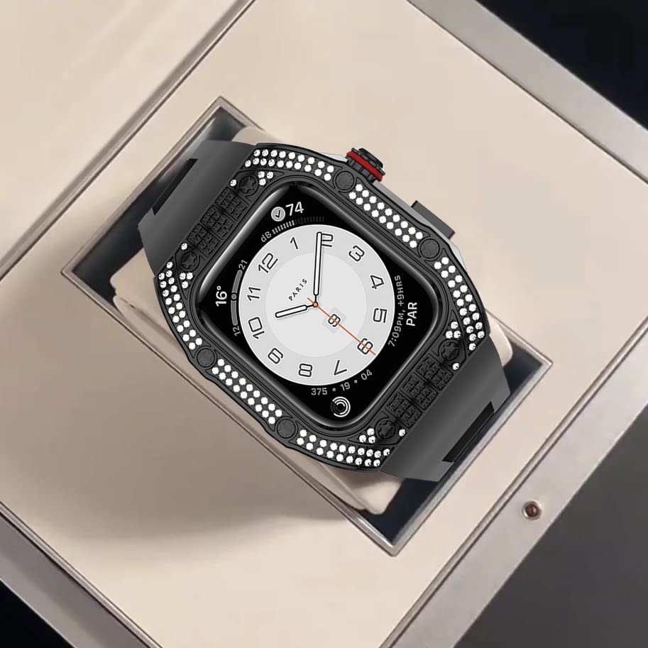Kit de modification iWatch luxe en métal de qualité supérieure pour boîtier Apple Watch 45mm - 6