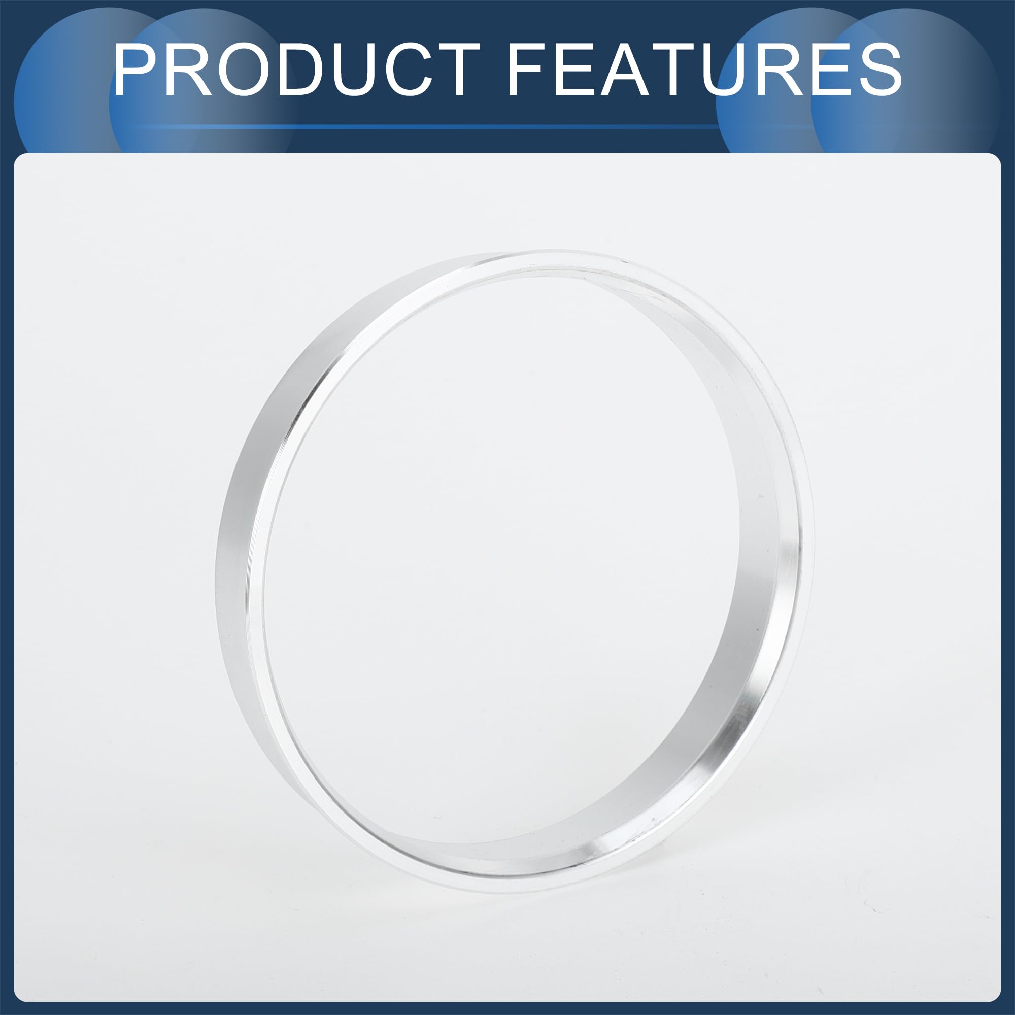 Anneaux centraux pour moyeu, 57,1 mm ID à 60,1 mm OD, moyeux de roue en alliage d'aluminium, lot de 4 pièces