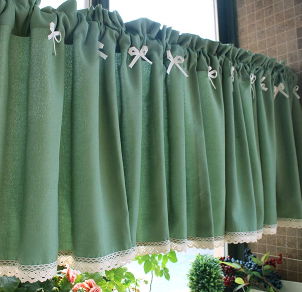 Demi-rideau en coton naturel avec rideau de fenêtre court sur mesure