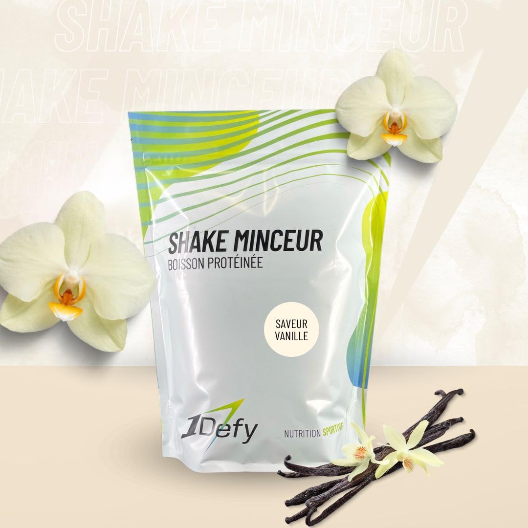 1Defy - Shake Minceur - Boisson protéinée - Boisson minceur (750g, Vanille)