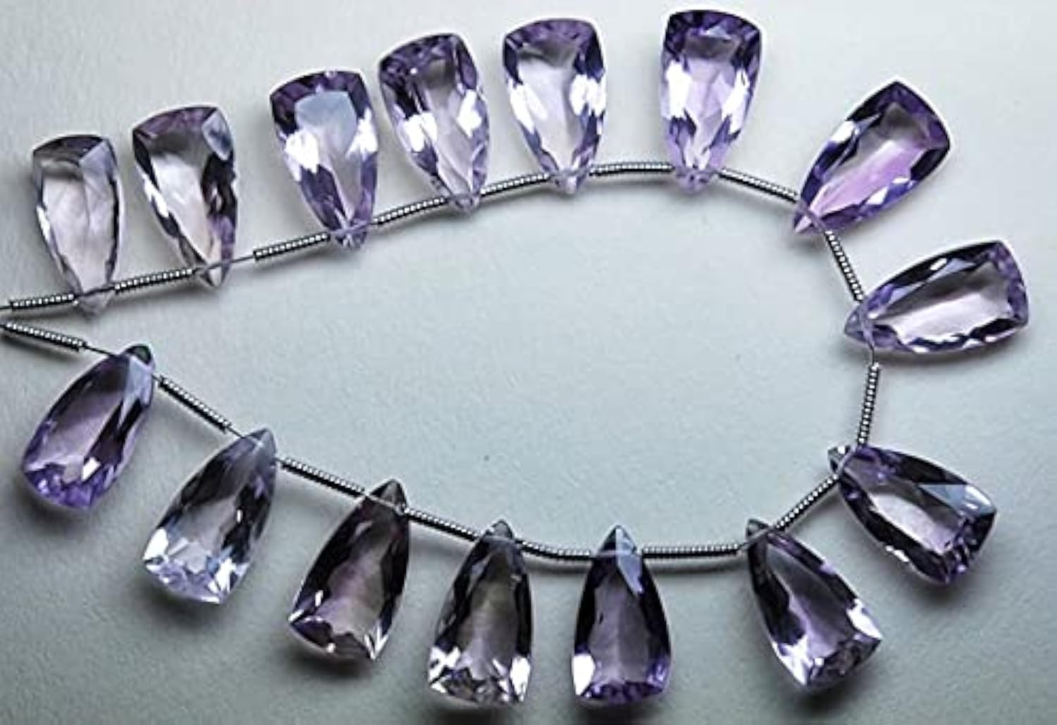 Pink Amethyst briolettes pour boucles d'oreilles bohème chic