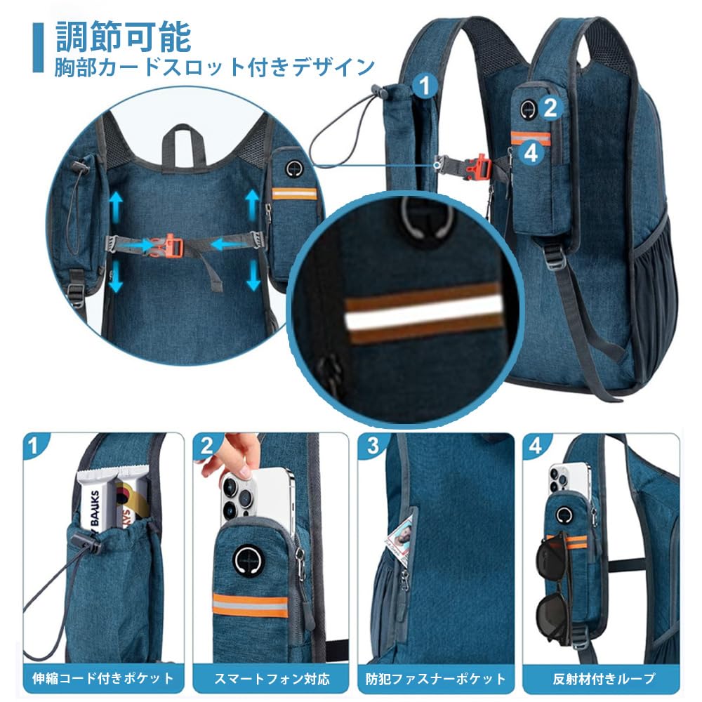 Amazon.co.jp: SANRON.TEC ランニング リュック バッグ