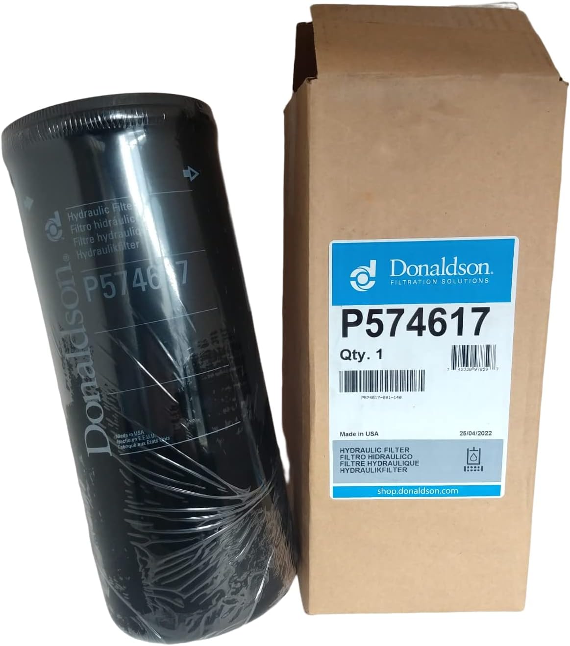 Donaldson P574617 Hydraulic Filter, Spin On