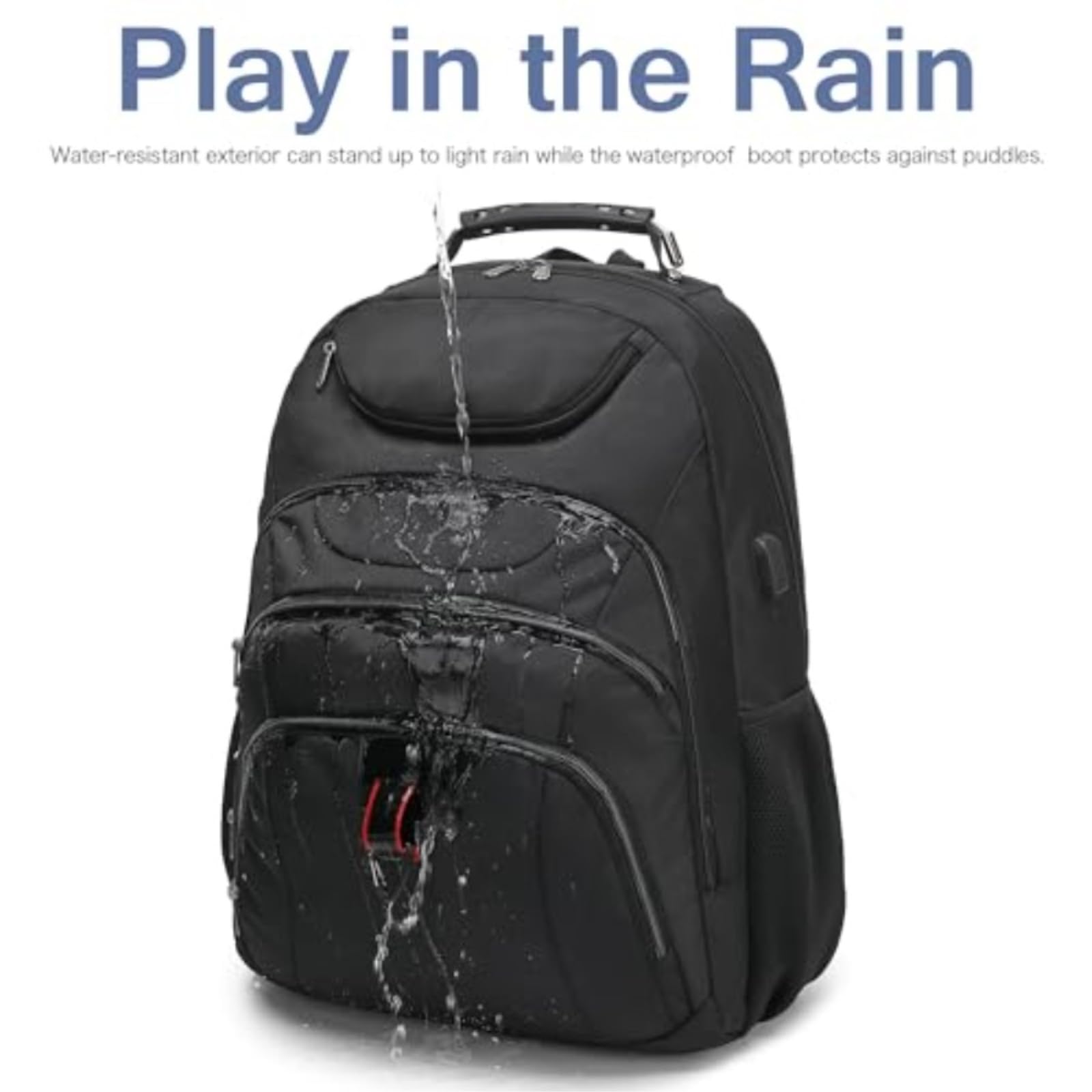Zaino da Viaggio per Laptop Extra Grande Men37l Gioco Pollici-black-17 3