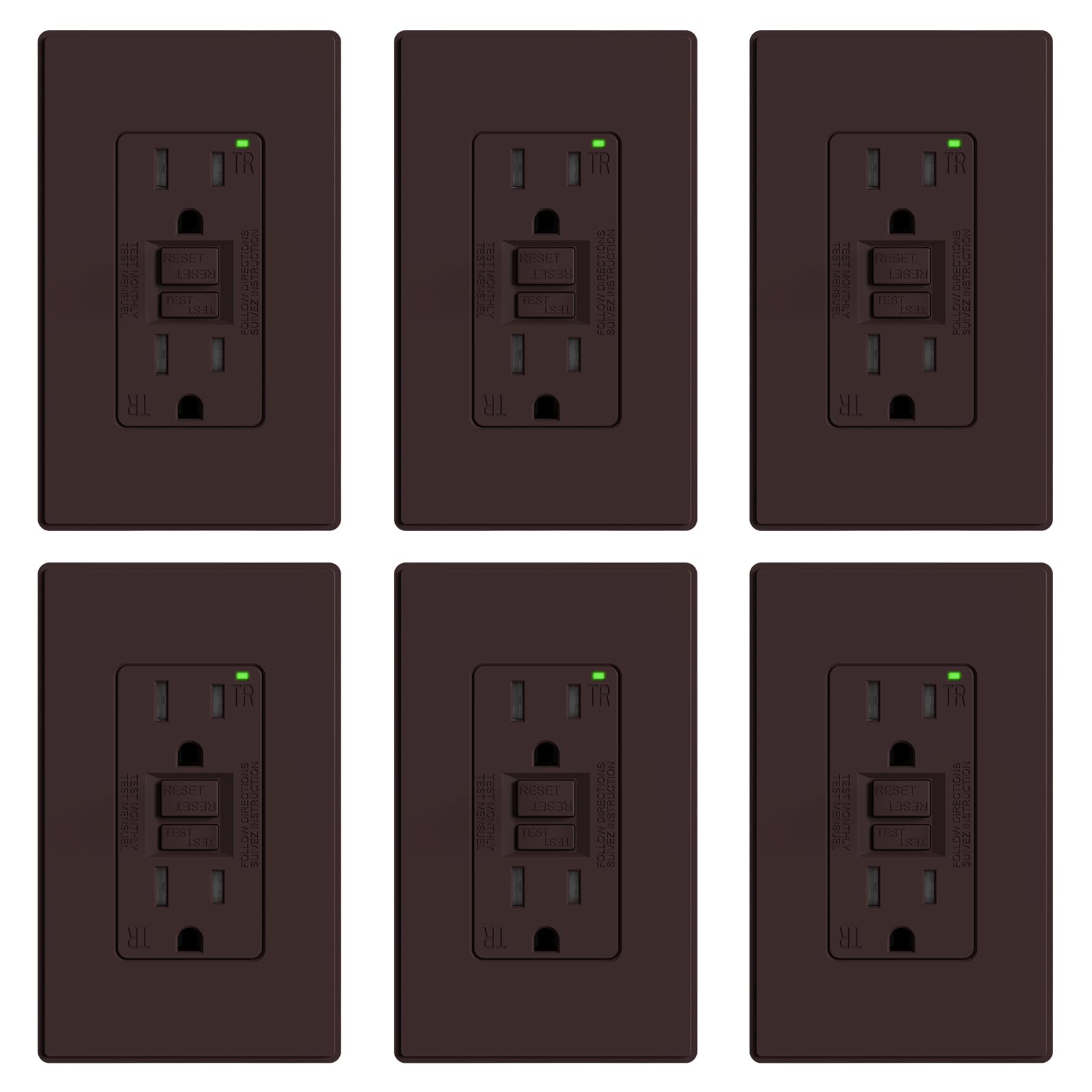 ELEGRP GFCI Outlet - Self-Testing Safety -25