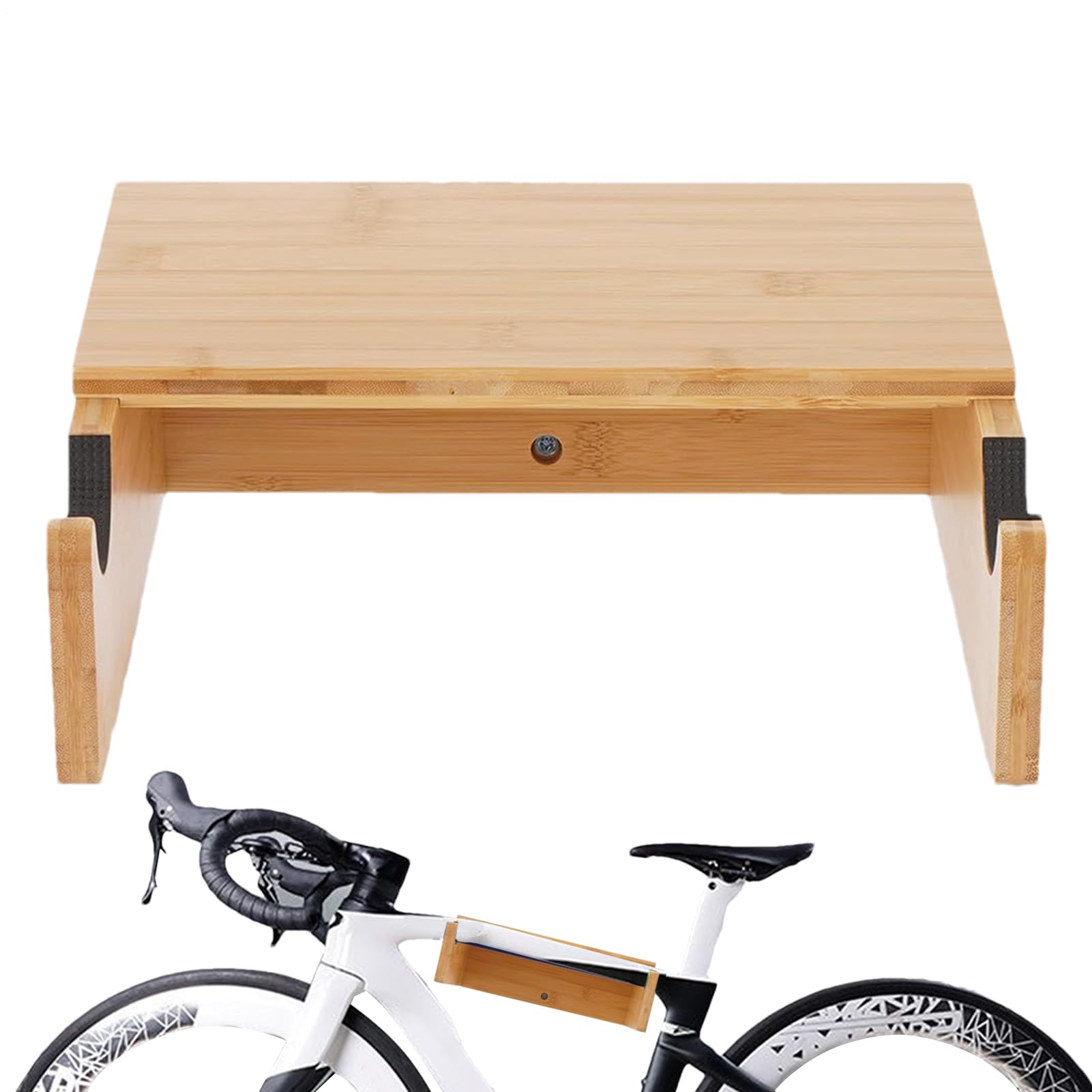 Portabiciclette da Garage Organizzatore da Esposizione in Legno | Rack per Caschi da Bicicletta per Garage Casa Appartamento Strada Montagna Ibrido Casco Camera Soggiorno