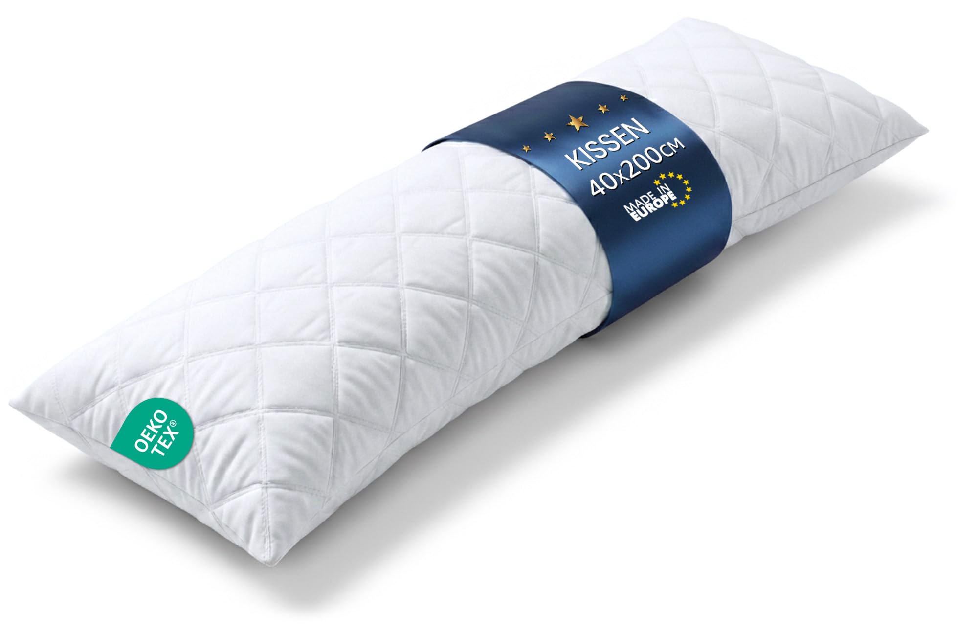 Totsy Baby Relleno de cojín de Embarazo Relleno de Almohada - 40 x 200 cm - Almohada Larga para Dormir de Lado cojín Respaldo Cama Ideal para Descanso Embarazadas Blanco