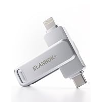 BLANBOK+ MFi Certificazione 128GB Chiavetta USB per iPhone, MFi Certified