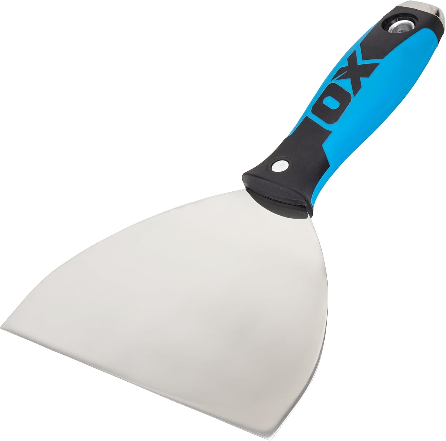 Premium Drywall Putty Knife 4-Inch - Professional Stainless Steel Mud Knife, Joint Compound - Comfort Grip Handle with Metal Hammer End - Taping & Mudding Tools - Esptulas para Drywall Knives