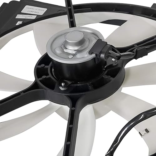 Miniatura 5 de DNA Motoring OEM-RF-0265 TO3115165 Reemplazo del conjunto del ventilador de refrigeración del radiador de estilo de fábrica, negro